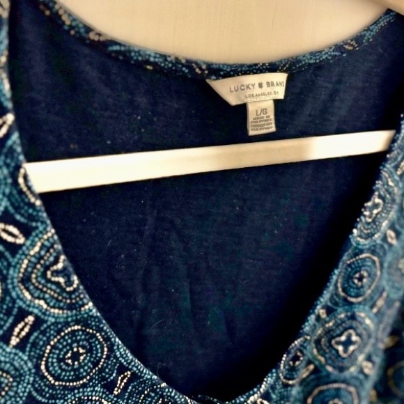 Lucky Brand Boho Tie-Front Tank – Size L - Picture 3 of 6